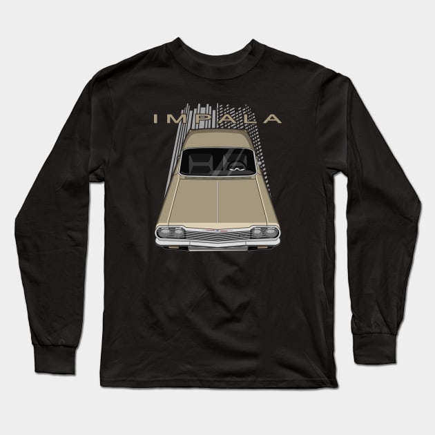 Chevrolet Impala SS 1964 - almond fawn Long Sleeve T-Shirt by V8social